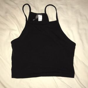 Cropped halter top